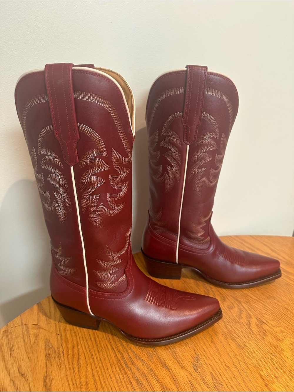 Tecovas—The Annie—Scarlett Leather Western Cowboy Boots - Picture 3 of 7